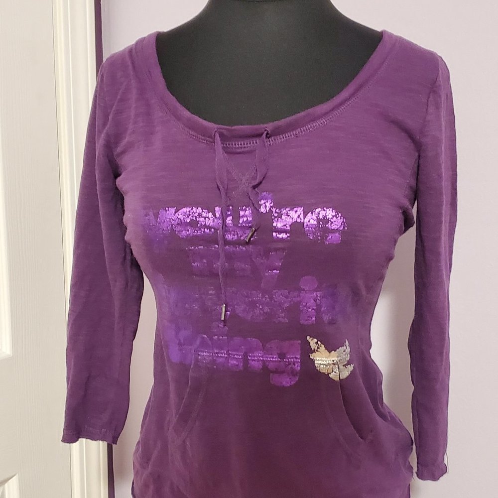 Selena Gomez Purple Shirt